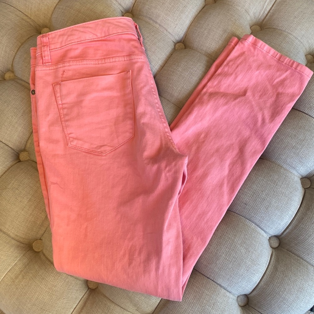 Mossimo Women's Curvy Skinny Premium Pink Denim